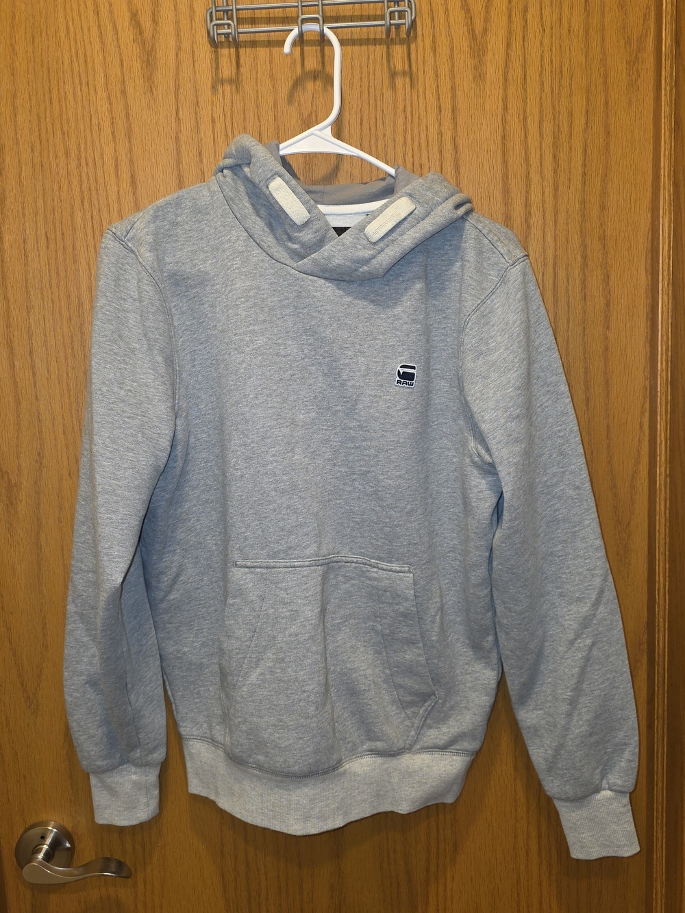 G-Star Light Gray Hoodie with Subtle Logo